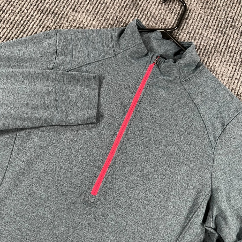 Bontrager Pullover Shirt Womens XL Extra Large Blue Long Sleeve Fitted 1/4 Zip